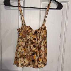🩵3 for $25🩵 American Eagle FLORAL CONVERTIBLE TOP
